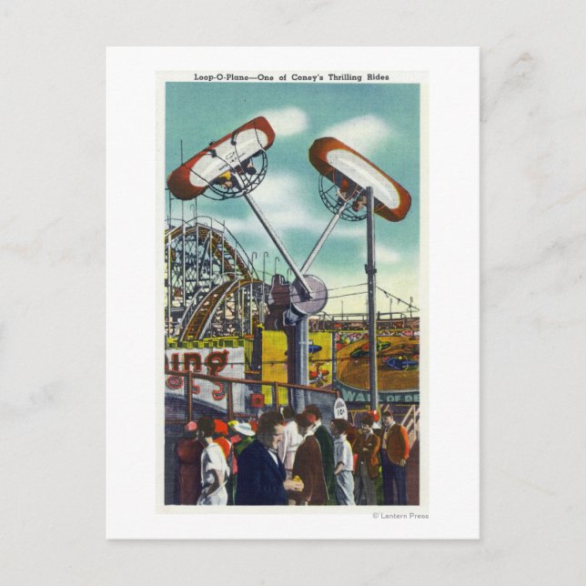 Postal Vista de la carrera de bucle de vuelo nº 2 (Anverso)