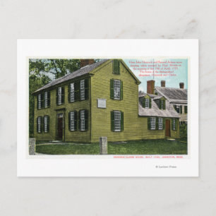 Postal Vista de la casa de Hancock Clark vieja # 2