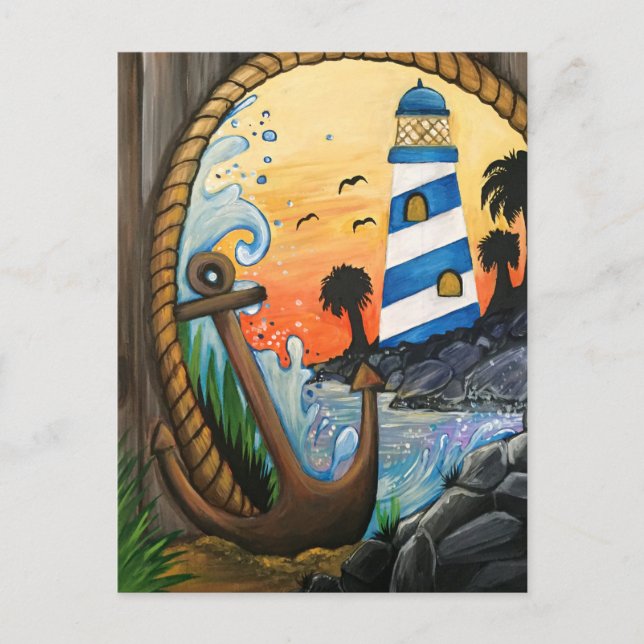 Postal Vista de la Casa de Luz (Anverso)