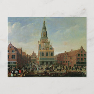 Postal Vista de la casa de trabajo y el mercado del queso