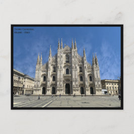 Postal Vista de la Catedral de Milán - foto - Italia