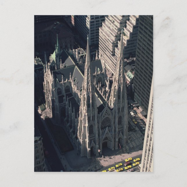 Postal Vista de la Catedral de San Patricio (Anverso)