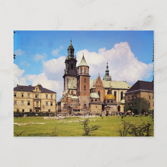 Postal Vista de la Catedral de Wawel (Anverso)