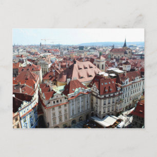 Postal Vista de la ciudad capital de Praga en la Repúblic