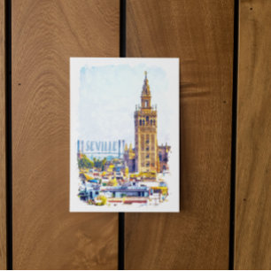 Postal Vista de la Ciudad Catedral de Sevilla