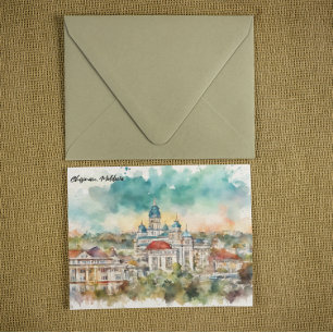 Postal Vista de la ciudad de Chisinau Moldavia Pintura Ac