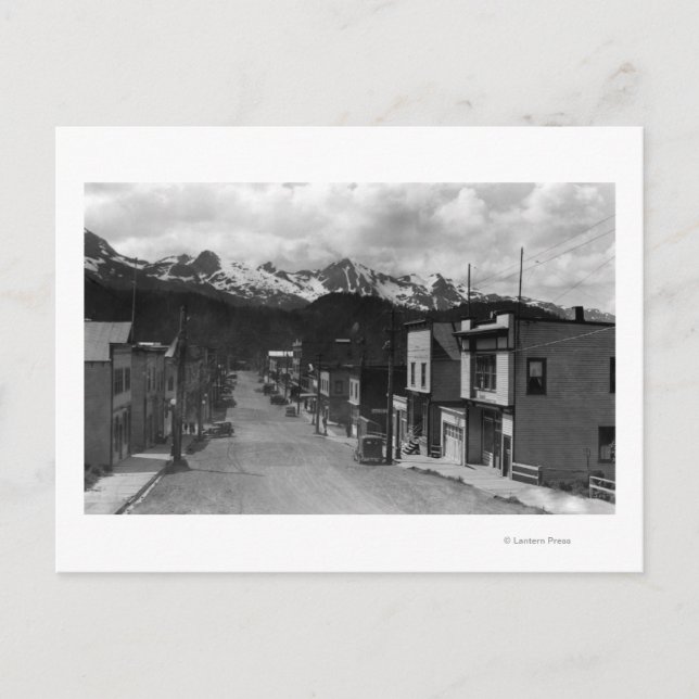 Postal Vista de la ciudad de Córdova, Alaska Fotografía (Anverso)