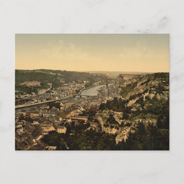 Postal Vista de la ciudad de Dinant (Anverso)