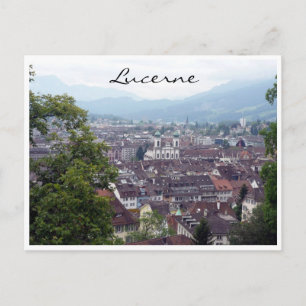 Postal vista de la ciudad de lucerna