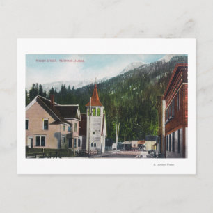 Postal Vista de la ciudad de Mission StreetKetchikan, AK