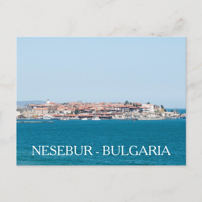 Postal Vista de la ciudad de Nesebur, Bulgaria (Anverso)