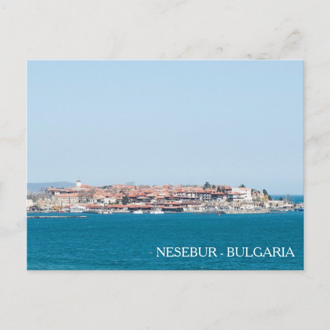 Postal Vista de la ciudad de Nesebur, Bulgaria (Anverso)