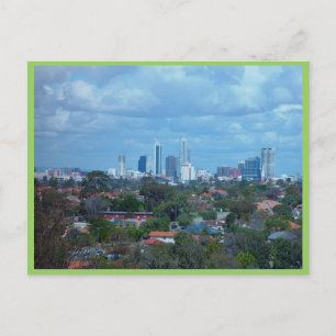 Postal Vista De La Ciudad De Perth Desde La Cima De Un Pa