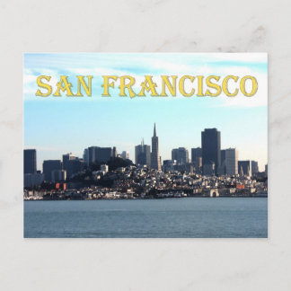 Postal Vista de la ciudad de San Francisco desde la bahía