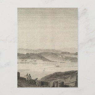 Postal Vista de la ciudad de Washington en 1800