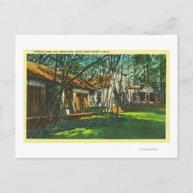 Postal Vista de la ciudad pionera en el parque de los Gra (Anverso)