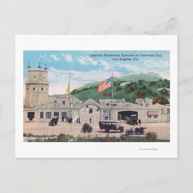 Postal Vista de la ciudad universal desde la avenida Laem (Anverso)