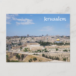 Postal Vista de la Ciudad Vieja de Jerusalén, Israel