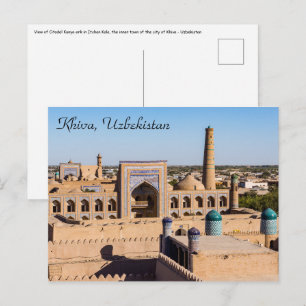 Postal Vista de la Ciudadela Kunya-ark - Khiva, Uzbekistá