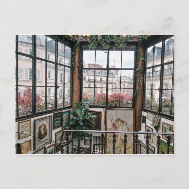 Postal Vista de la colección de arte de París Francia (Anverso)