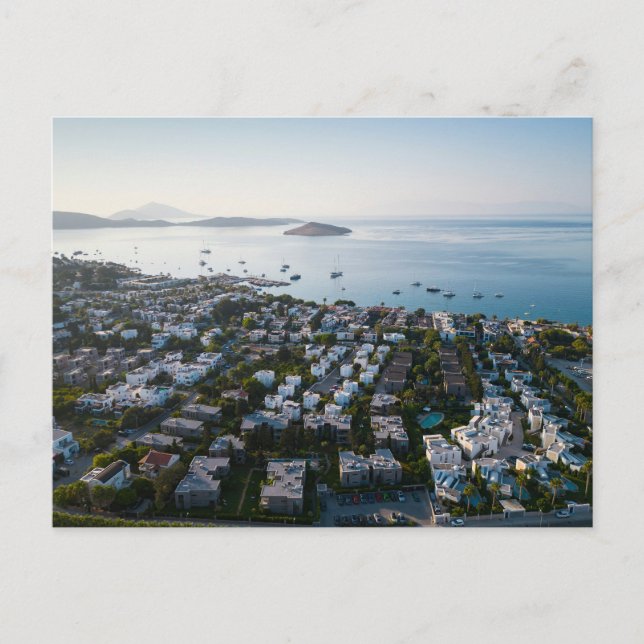 Postal Vista de la costa de Bodrum (Anverso)