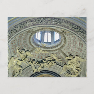 Postal Vista de la cúpula con músicos de ángel