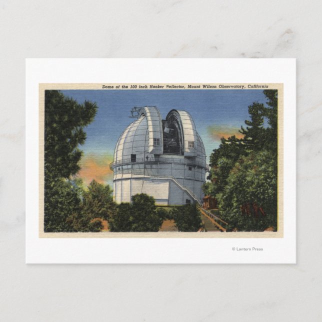 Postal Vista de la Cúpula del Observatorio y del Telescop (Anverso)