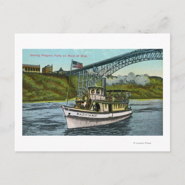 Postal Vista de la doncella del barco húmedo 2 (Anverso)