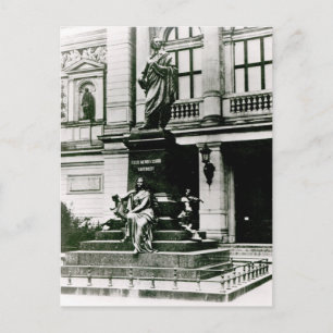 Postal Vista de la estatua de Mendelssohn