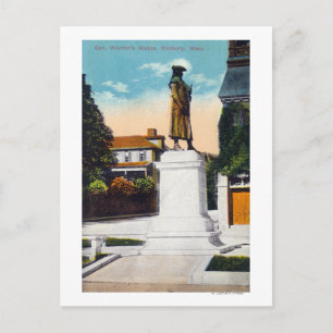 Postal Vista de la estatua del General Warren