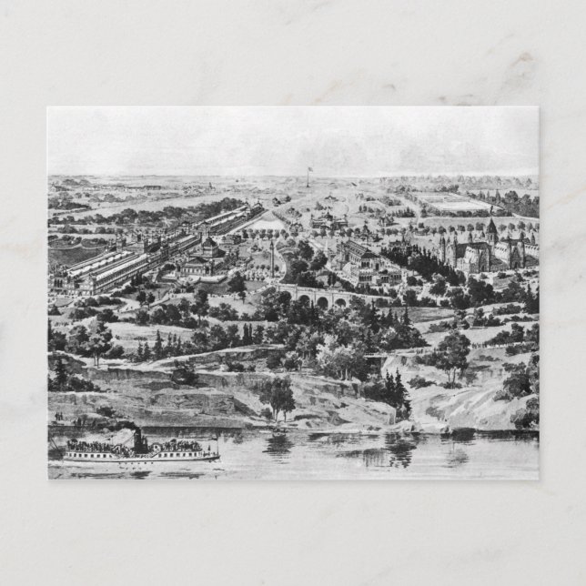 Postal Vista de la Exposición del Centenario (Anverso)