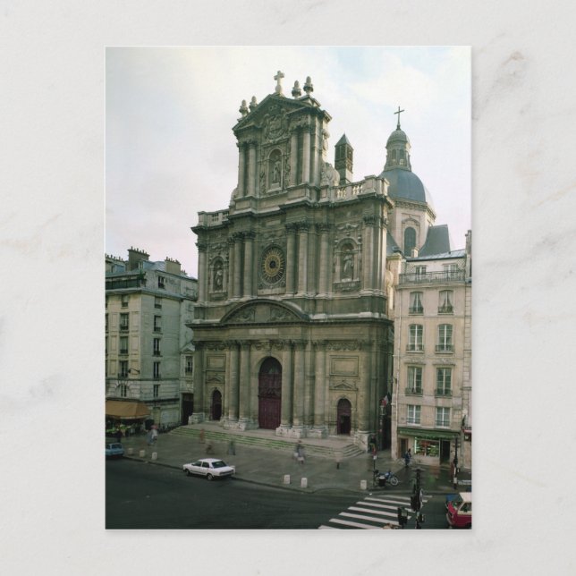 Postal Vista de la fachada, construida 1627-41 (Anverso)