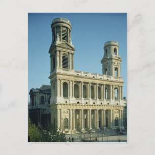 Postal Vista de la fachada de la Iglesia de