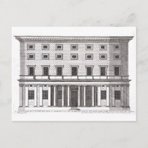 Postal Vista de la fachada de Palazzo Massimi alla Valle,