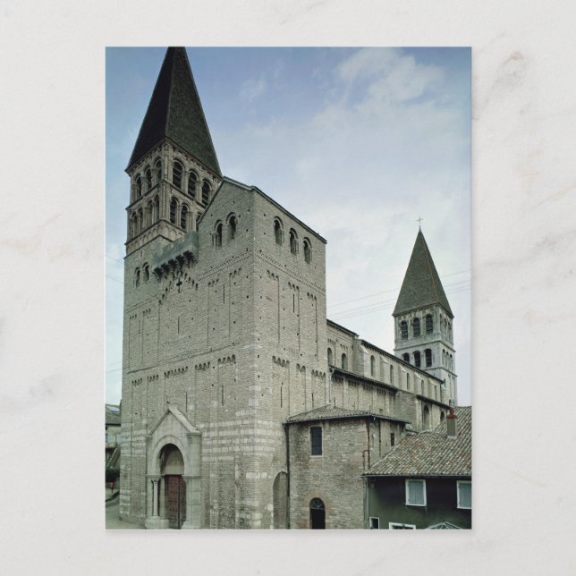 Postal Vista de la fachada oeste, siglos X-11 (Anverso)