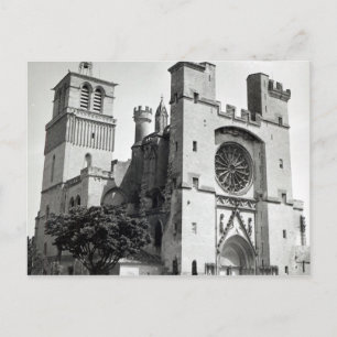 Postal Vista de la fachada oeste y la torre