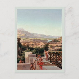 Postal Vista de la flor de Grecia por August Ahlborn