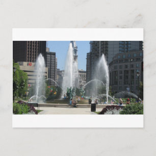 Postal Vista de la fuente de Filadelfia