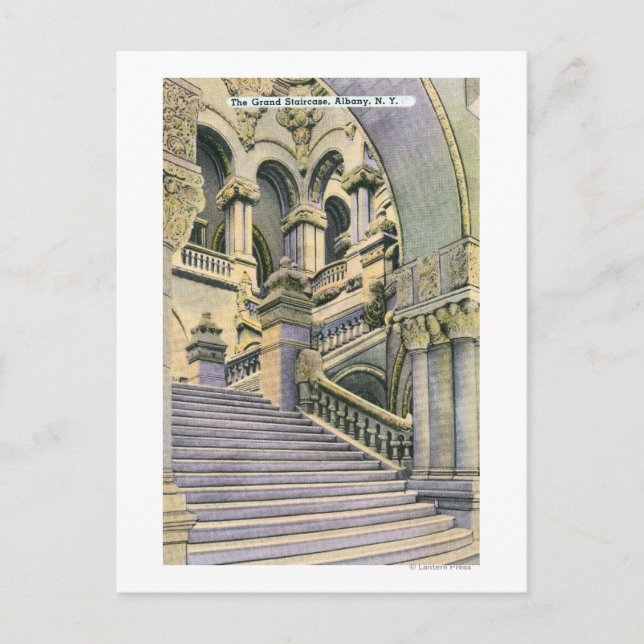 Postal Vista de la Gran Escalera (Anverso)