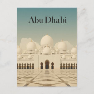 Postal Vista de la Gran Mezquita de Abu Dhabi