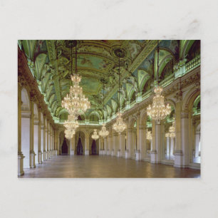 Postal Vista de la Grande Salle des Fetes, después de 187