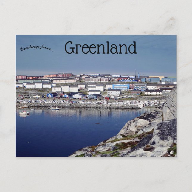 Postal Vista de la Groenlandia de Nuussuaq (Anverso)