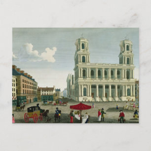 Postal Vista de la iglesia de Saint-Sulpice