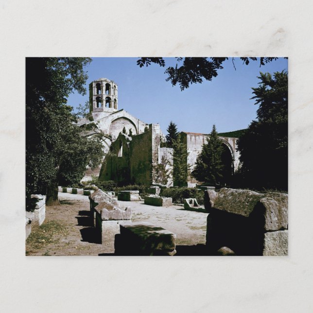 Postal Vista de la Iglesia de San Honorato (Anverso)