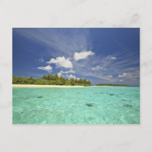 Postal Vista de la isla de Funadoo desde Funadovilligilli