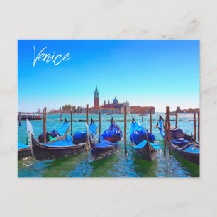 Postal Vista de la isla San Giorgio Maggiore Venecia Ital