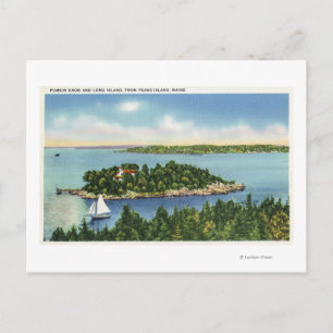 Postal Vista de la Knob de Pumkin y Long Island