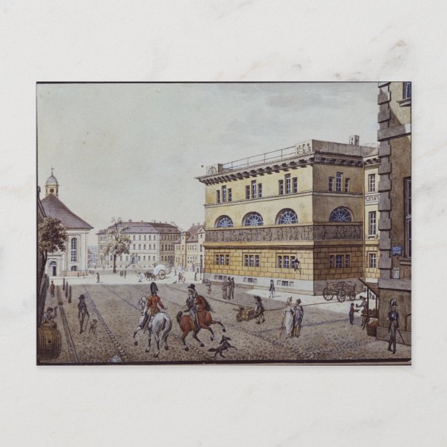 Postal Vista de la menta, Berlín (Anverso)