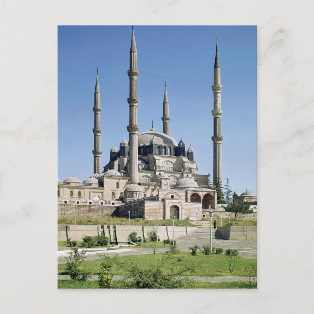 Postal Vista de la mezquita, otomana, construida c.1569-7 (Anverso)