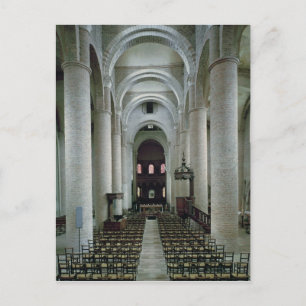 Postal Vista de la nave, hacia el altar